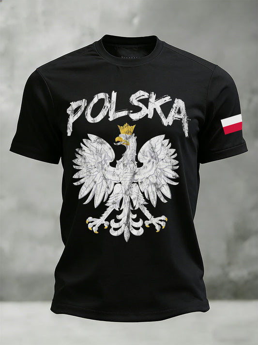 Męska koszulka z nadrukiem inspirowana polami