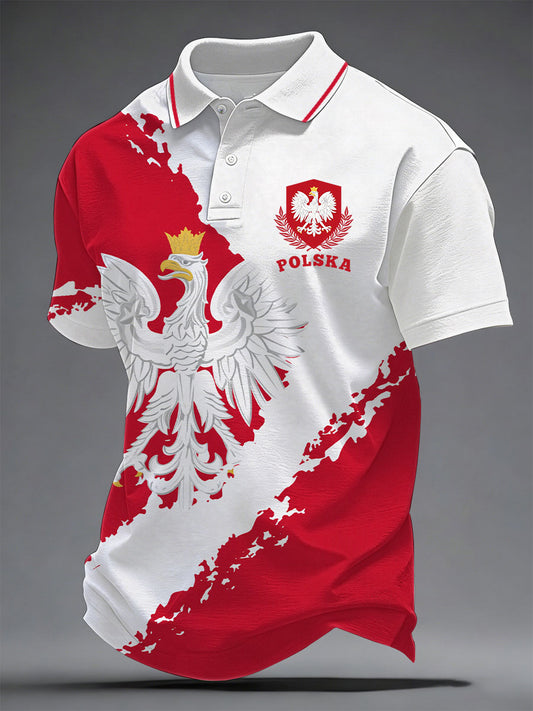 Męska koszula z nadrukiem Polska