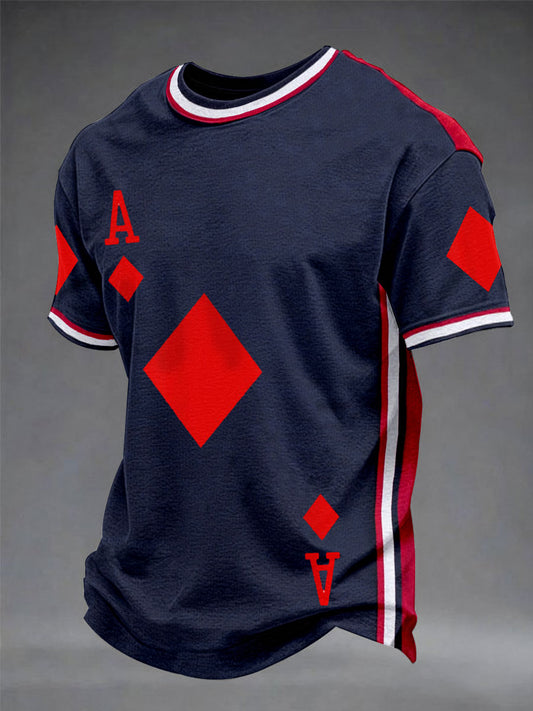 Męskie T-shirty Poker Diamond A