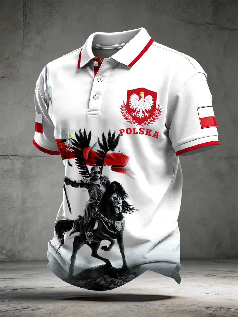 Klasyczna polska koszulka polo Ułan Casual