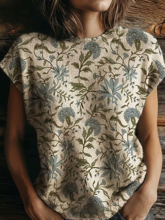Damskie topy z nadrukiem w stylu retro