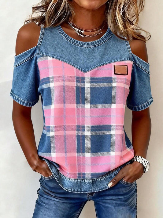 Damski wzór w stylu "Jenim Patchwork Top"
