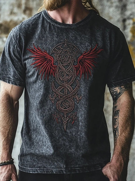 Męska koszulka z nadrukiem Viking
