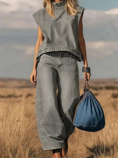 Damski zestaw jeansowy