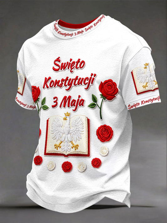 Męskie koszulki z okazji Święta Konstytucji 3 Maja