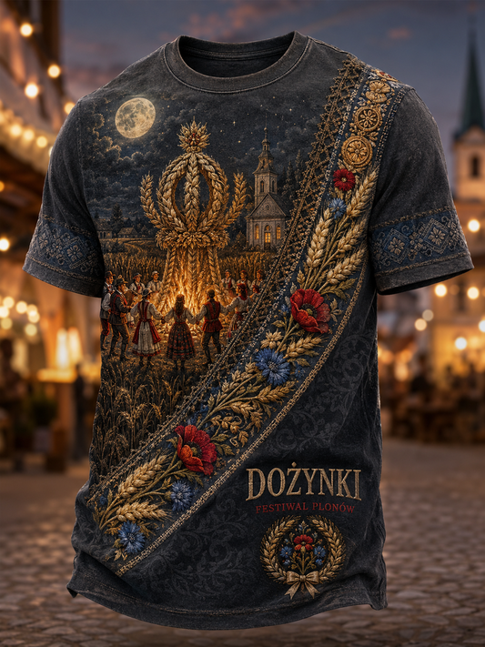 Koszulka z krótkim rękawem na męskie Dożynki