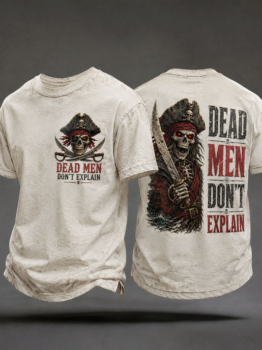 Męskie koszulki „ Dead Men Don't Explain”