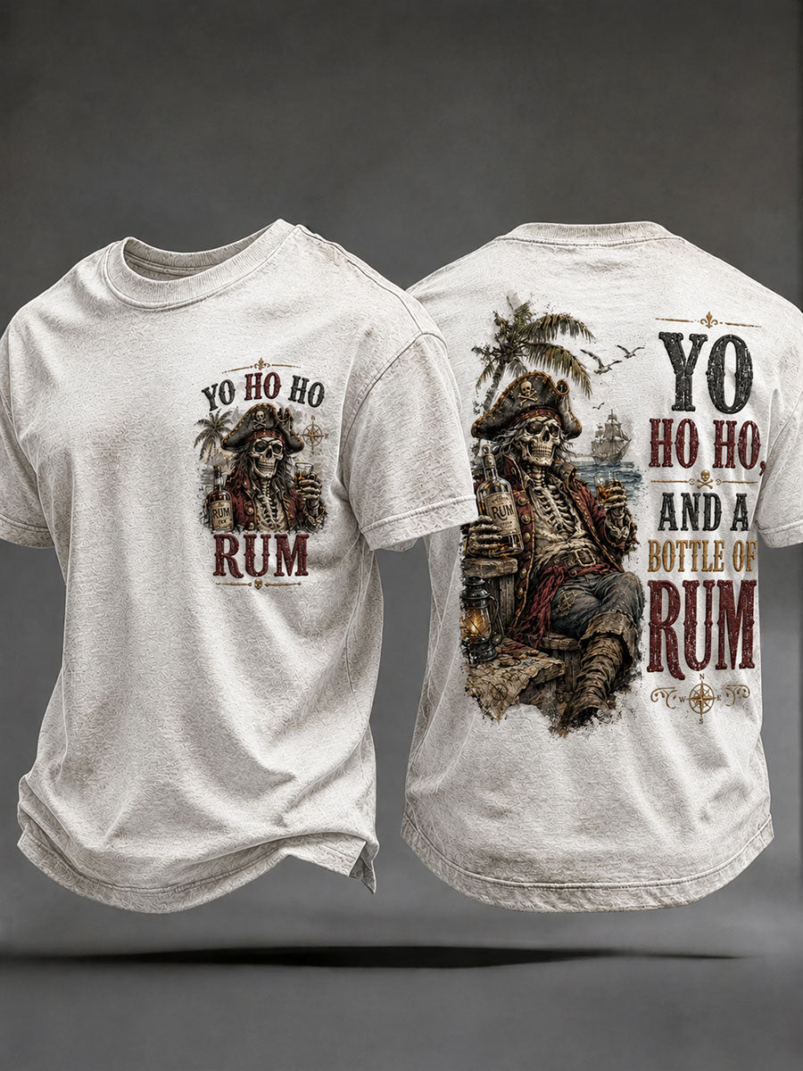 Męskie koszulki „ Yo Ho Ho i butelka rumu”