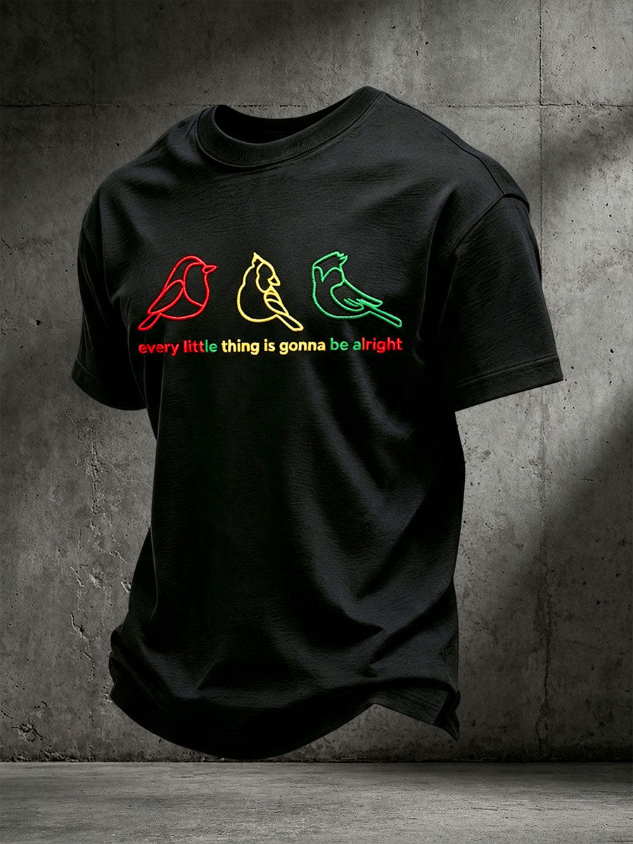 Męska każda drobna rzecz będzie w porządku T-shirt
