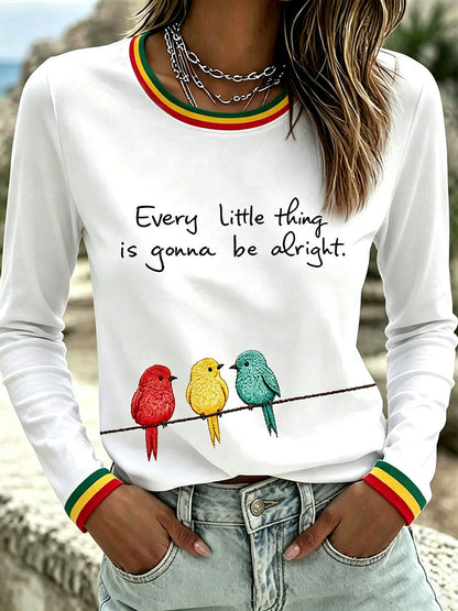 Koszulka damska z napisem „Every Little Thing Is Gonna Be All Right”