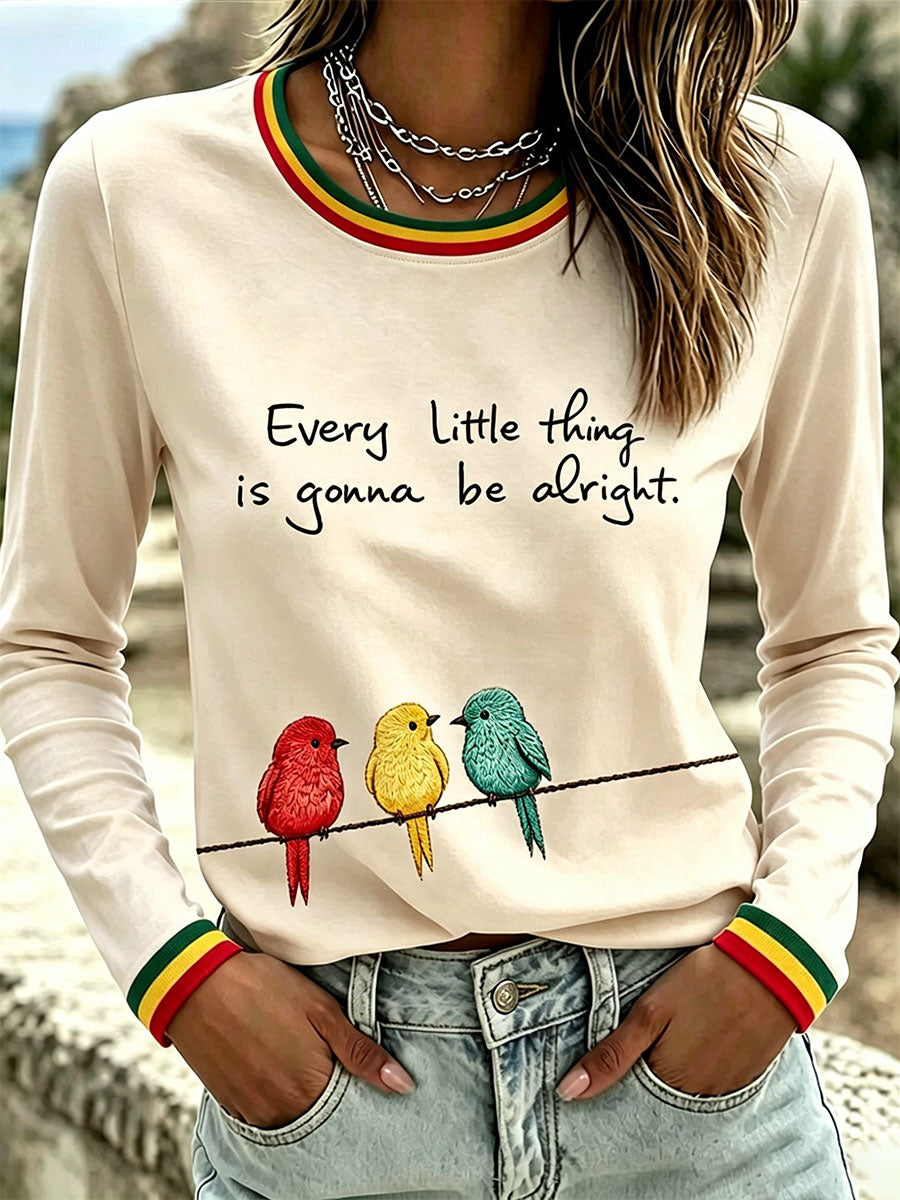 Koszulka damska z napisem „Every Little Thing Is Gonna Be All Right”