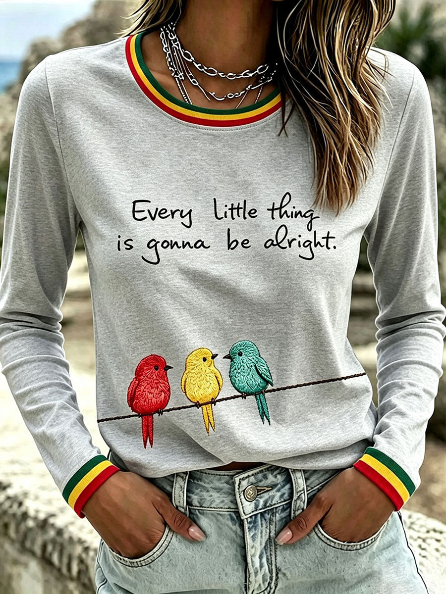 Koszulka damska z napisem „Every Little Thing Is Gonna Be All Right”