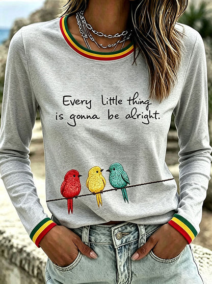 Koszulka damska z napisem „Every Little Thing Is Gonna Be All Right”