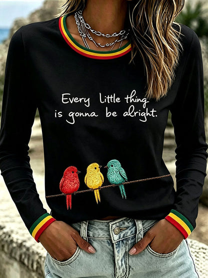 Koszulka damska z napisem „Every Little Thing Is Gonna Be All Right”
