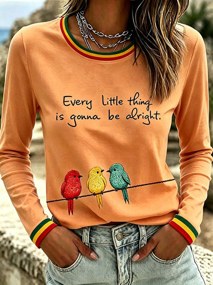 Koszulka damska z napisem „Every Little Thing Is Gonna Be All Right”