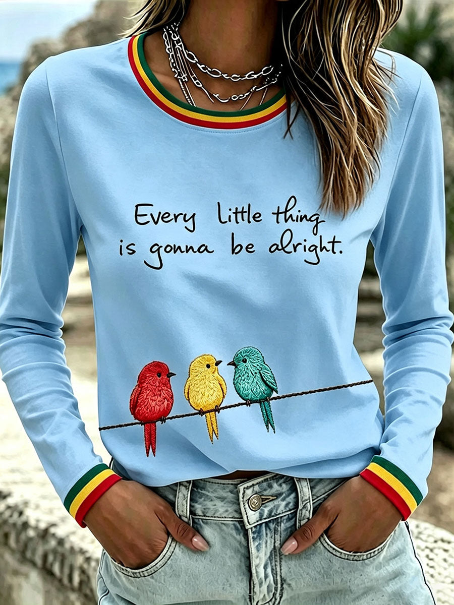 Koszulka damska z napisem „Every Little Thing Is Gonna Be All Right”