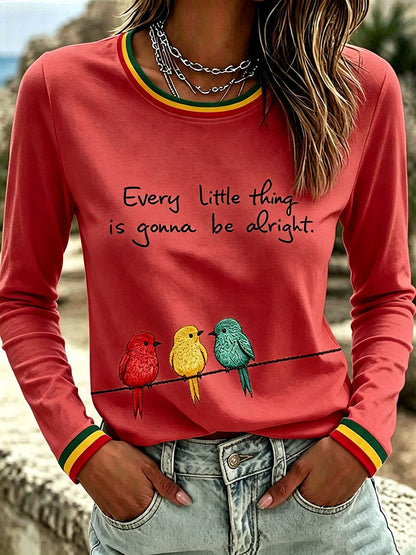 Koszulka damska z napisem „Every Little Thing Is Gonna Be All Right”