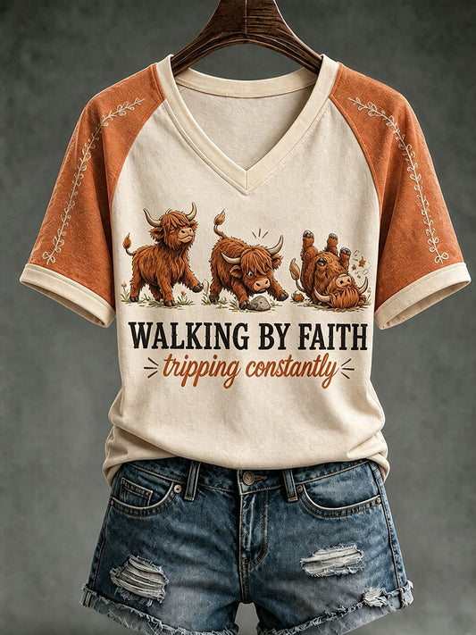 Damska koszulka WalkingG By Faith Tripping Stale