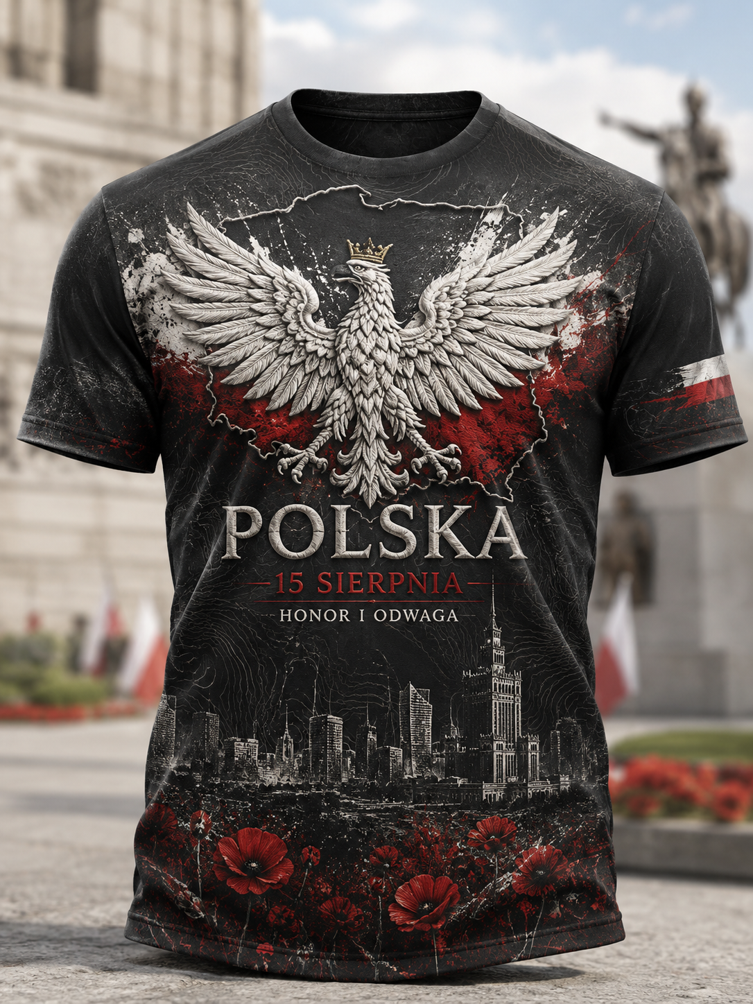 Męska koszulka z krótkim rękawem Wojska Polskiego