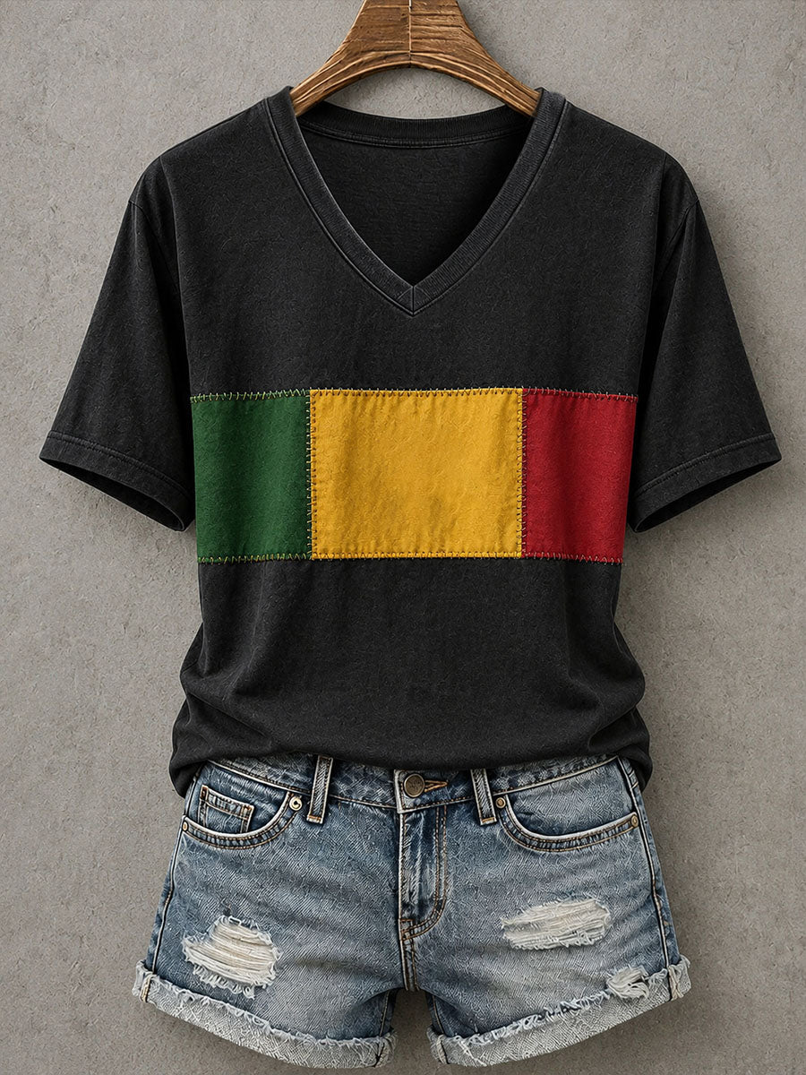 Damska koszulka inspirowana reggae