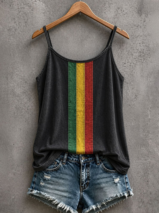 Tank top dla kobiet inspirowany reggae