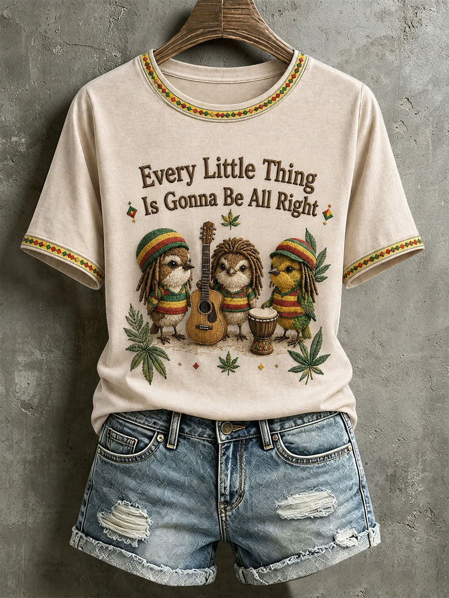 Koszulka damska z napisem „Every Little Thing Is Gonna Be All Right”