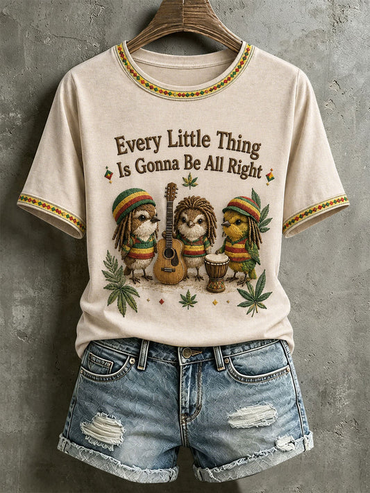 Koszulka damska z napisem „Every Little Thing Is Gonna Be All Right”