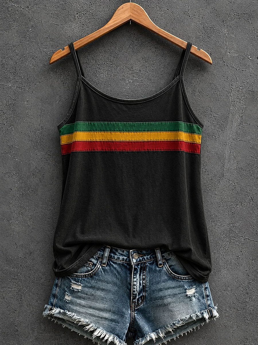Tank top dla kobiet inspirowany reggae