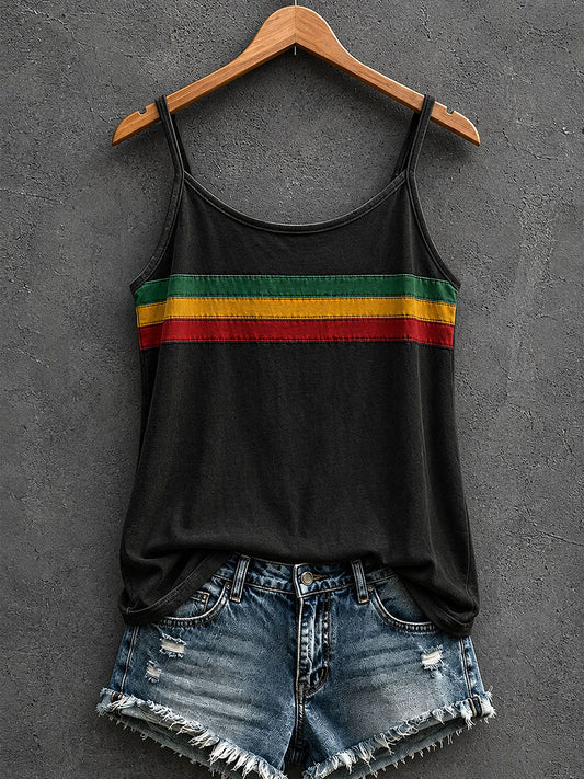 Tank top dla kobiet inspirowany reggae