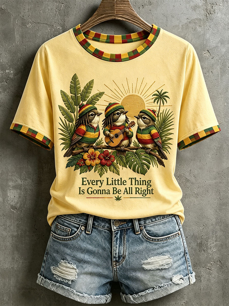 Koszulka damska z napisem „Every Little Thing Is Gonna Be All Right”