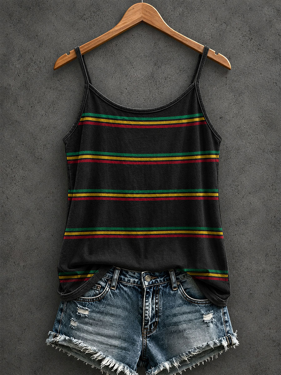 Tank top inspirowany reggae dla kobiet