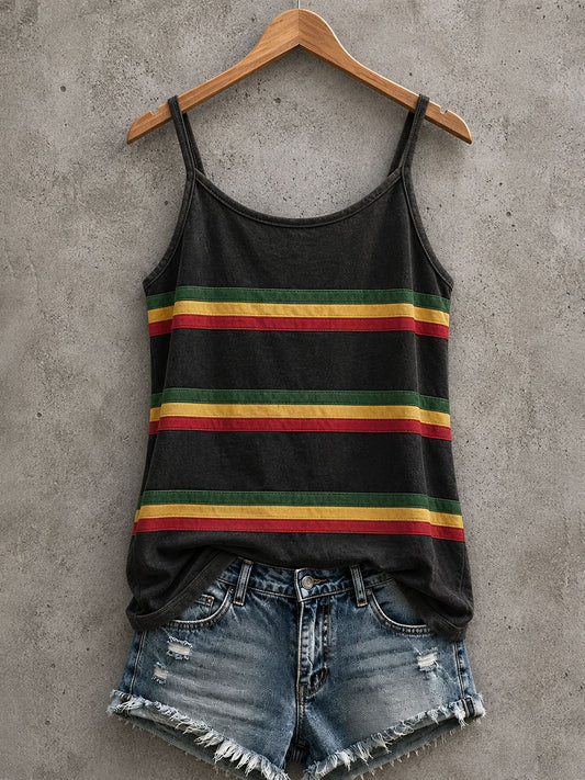 Tank top dla kobiet inspirowany reggae