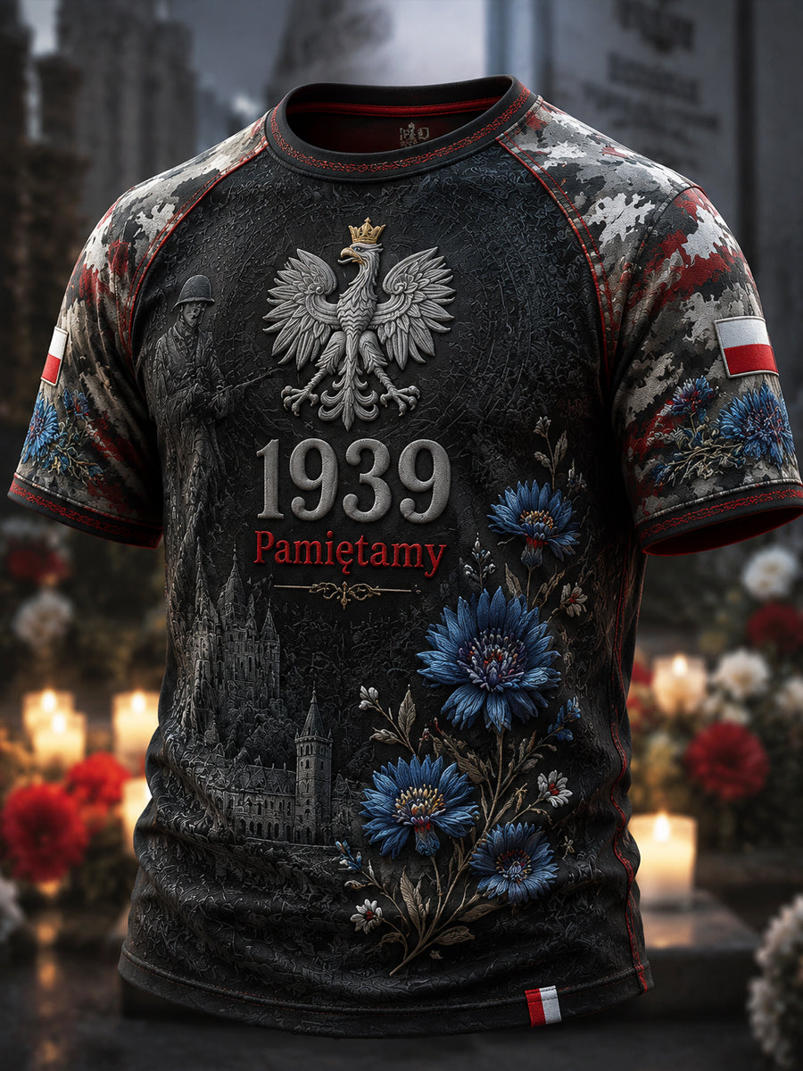 Retro koszulka okolicznościowa z motywem Polski z 1939 roku