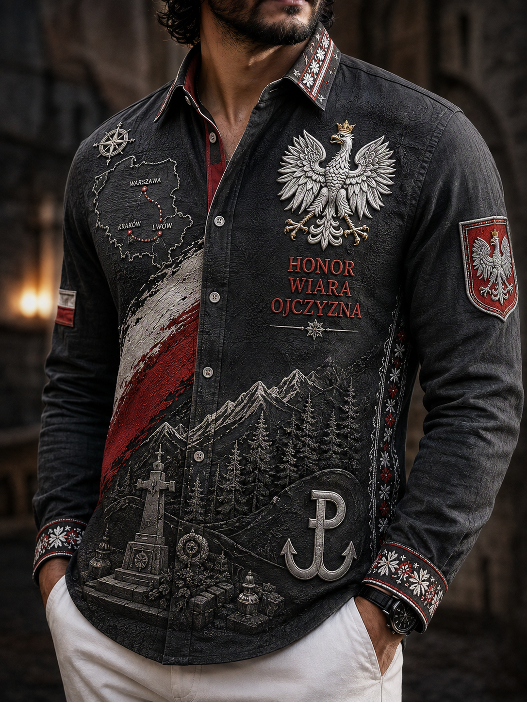 Męska koszulka Polska