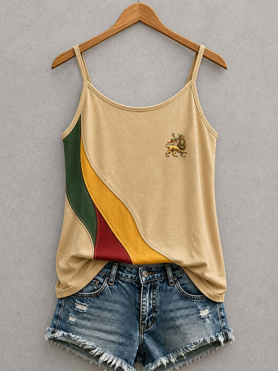 Tank top dla kobiet inspirowany reggae
