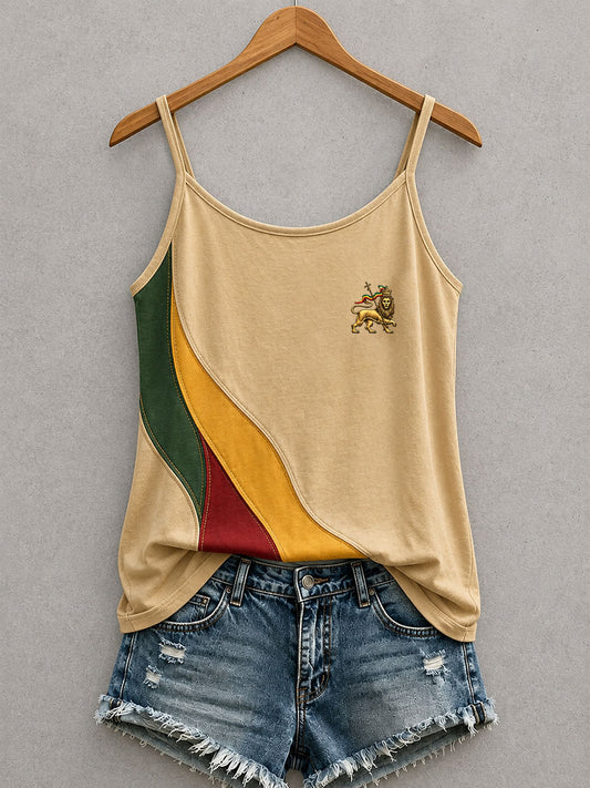 Tank top dla kobiet inspirowany reggae