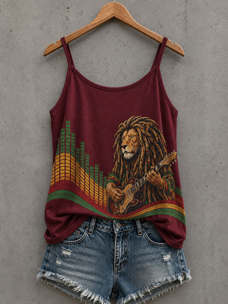 Tank top dla kobiet inspirowany reggae
