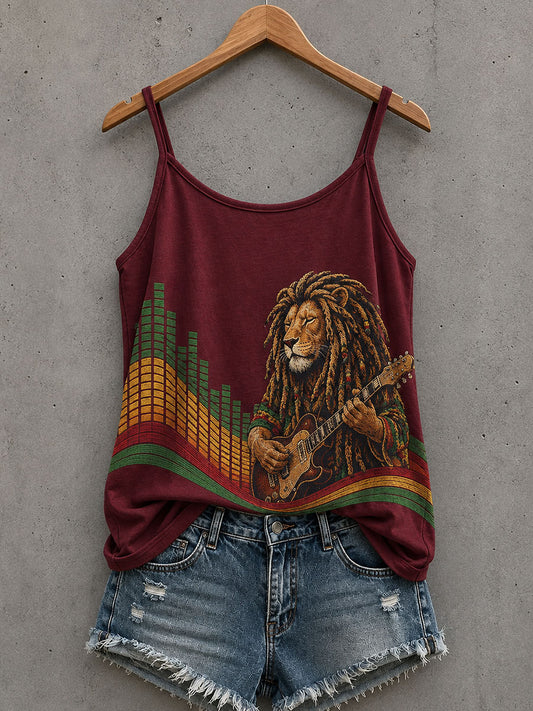 Tank top dla kobiet inspirowany reggae