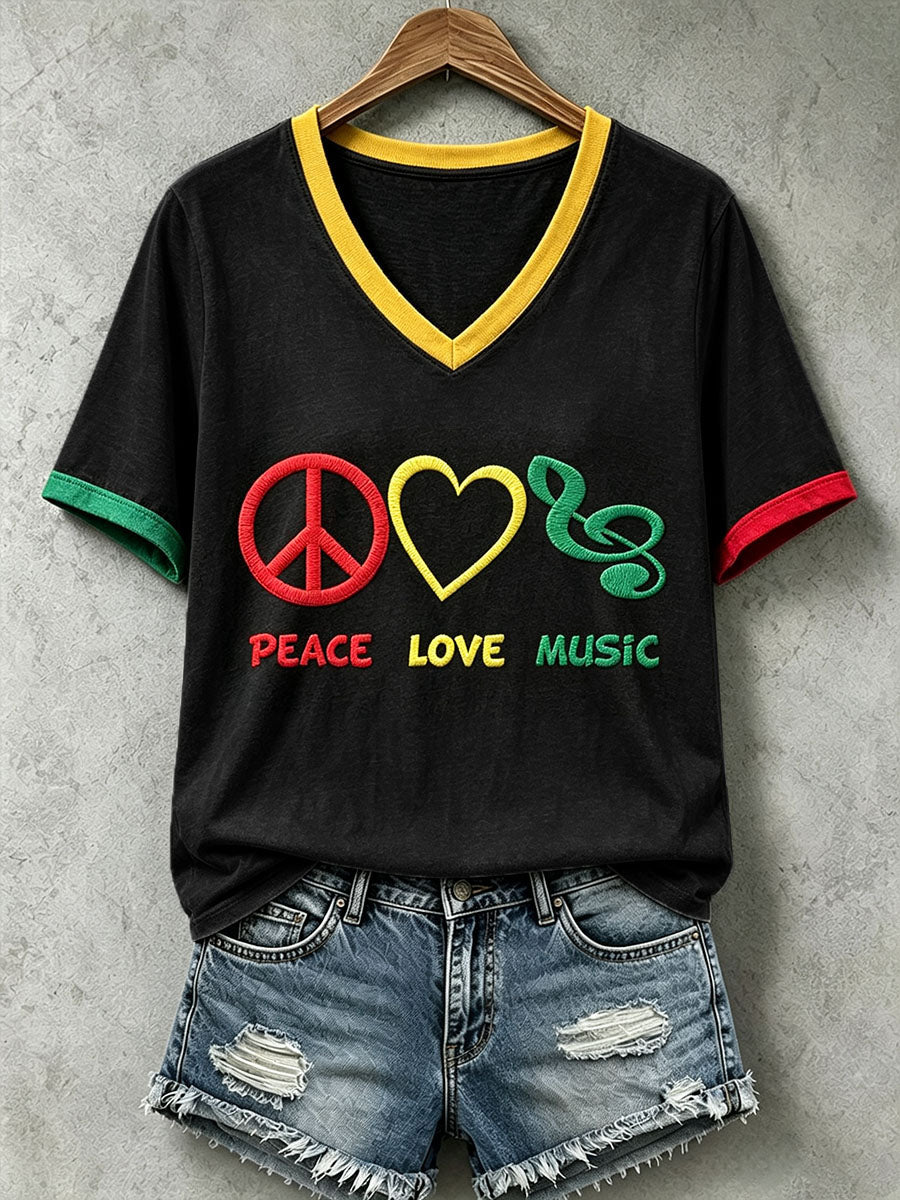 Damska koszulka inspirowana reggae