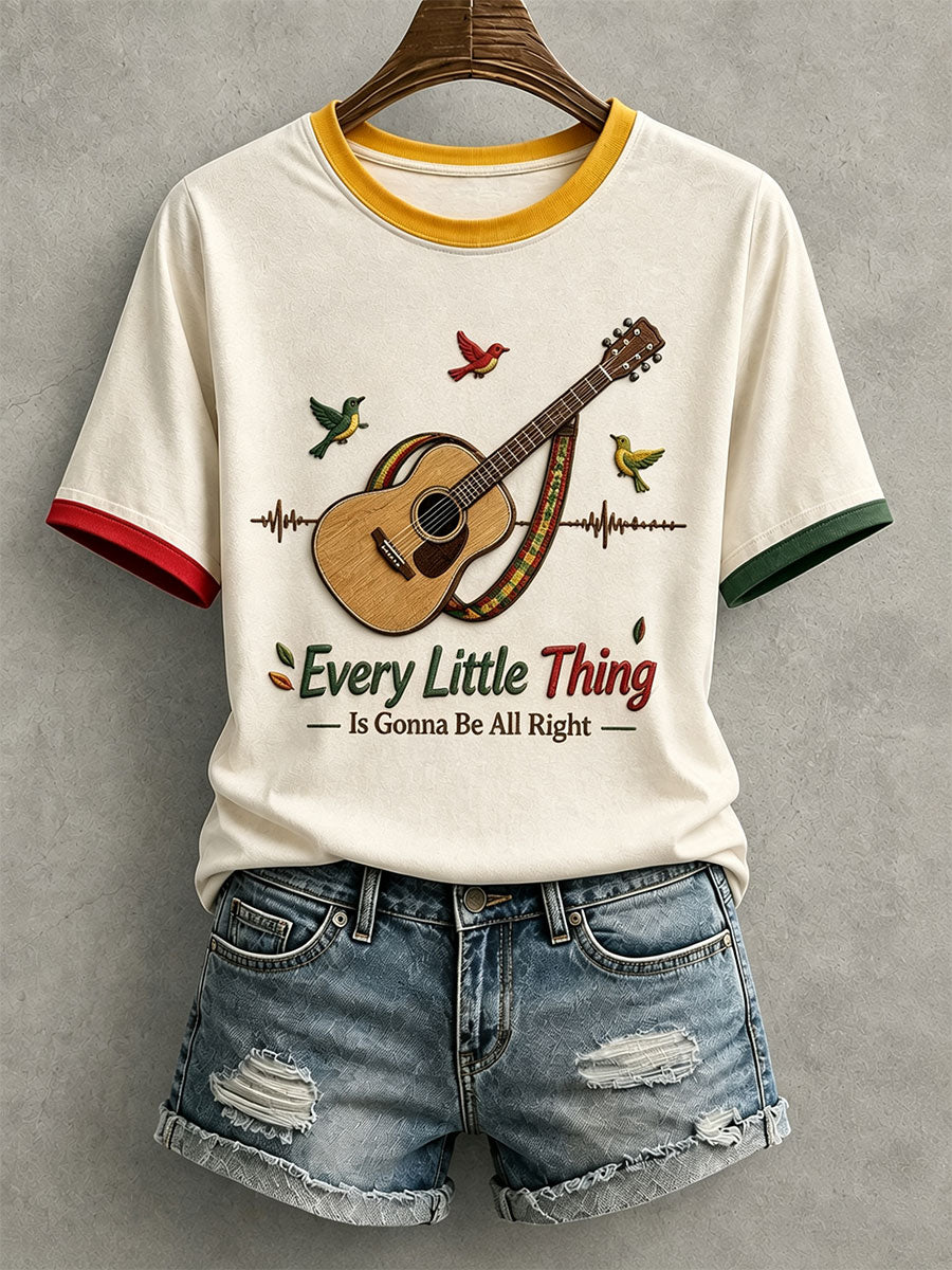 Koszulka damska z napisem „Every Little Thing Is Gonna Be All Right”