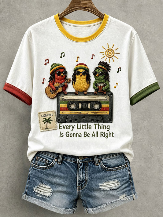 Koszulka damska z napisem „Every Little Thing Is Gonna Be All Right”