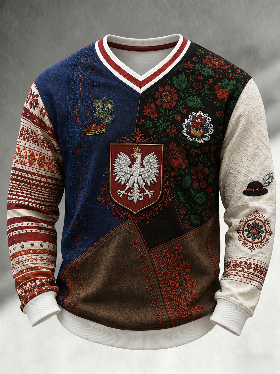 Polska koszulka męska z długim rękawem