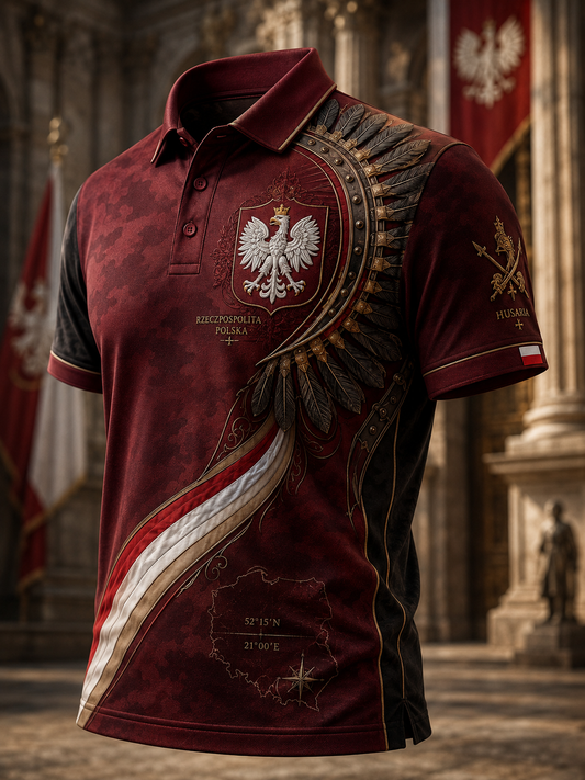 Męska koszula wojskowa polskich sił zbrojnych z krótkim rękawem