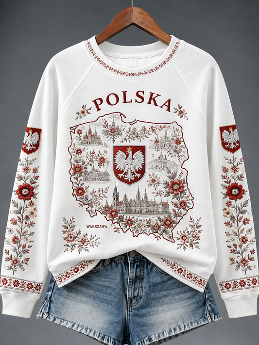 Damska Polska Raglan Bluza