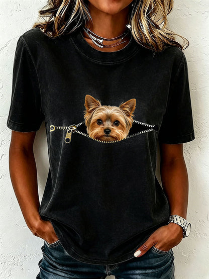 Koszulka damska Lovely Yorkshire Terrier