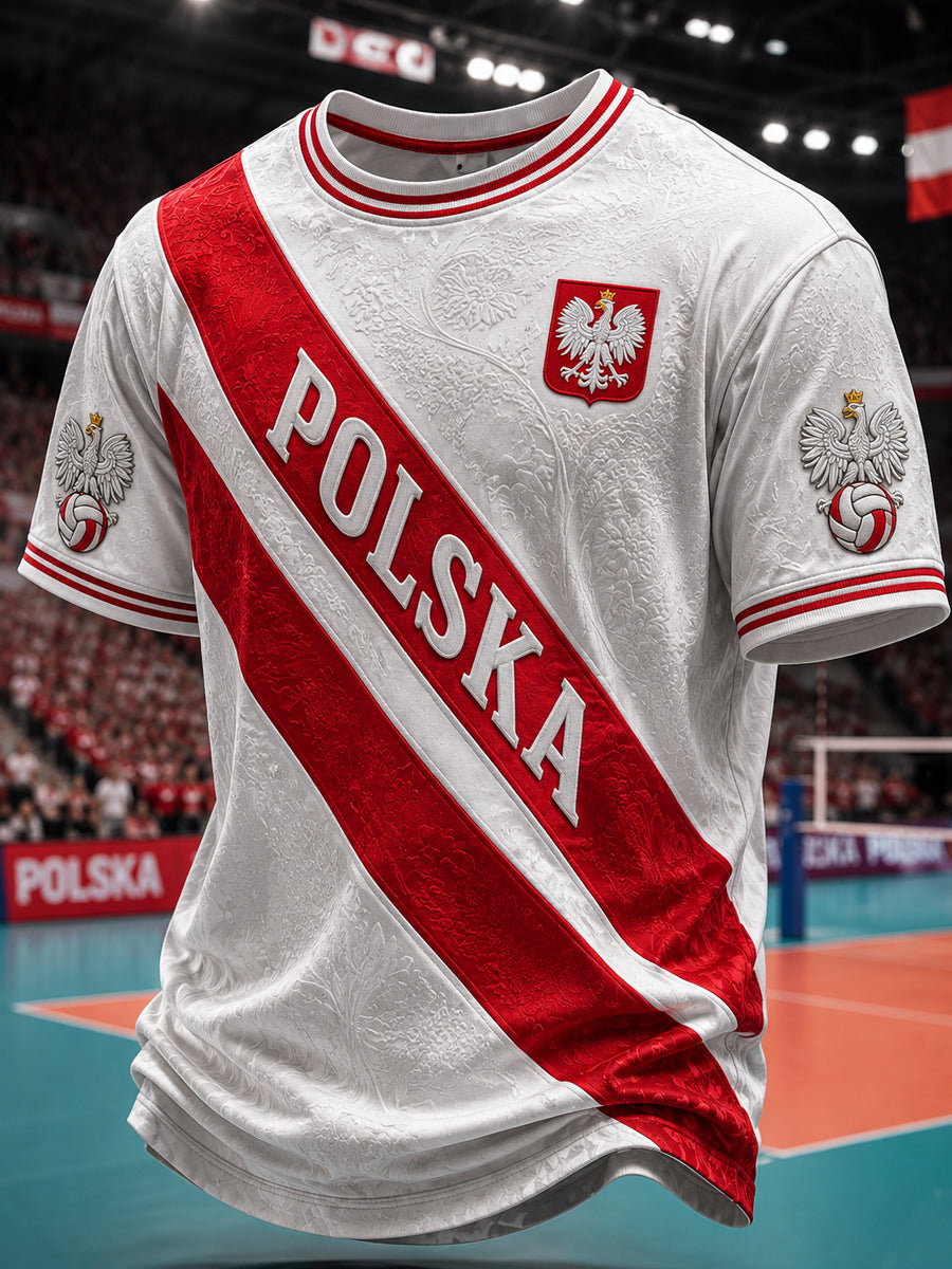 Klasyczna koszulka polska w siatkówce na co dzień
