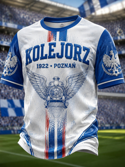 Klasyczna koszulka graficzna dla fanów piłki nożnej