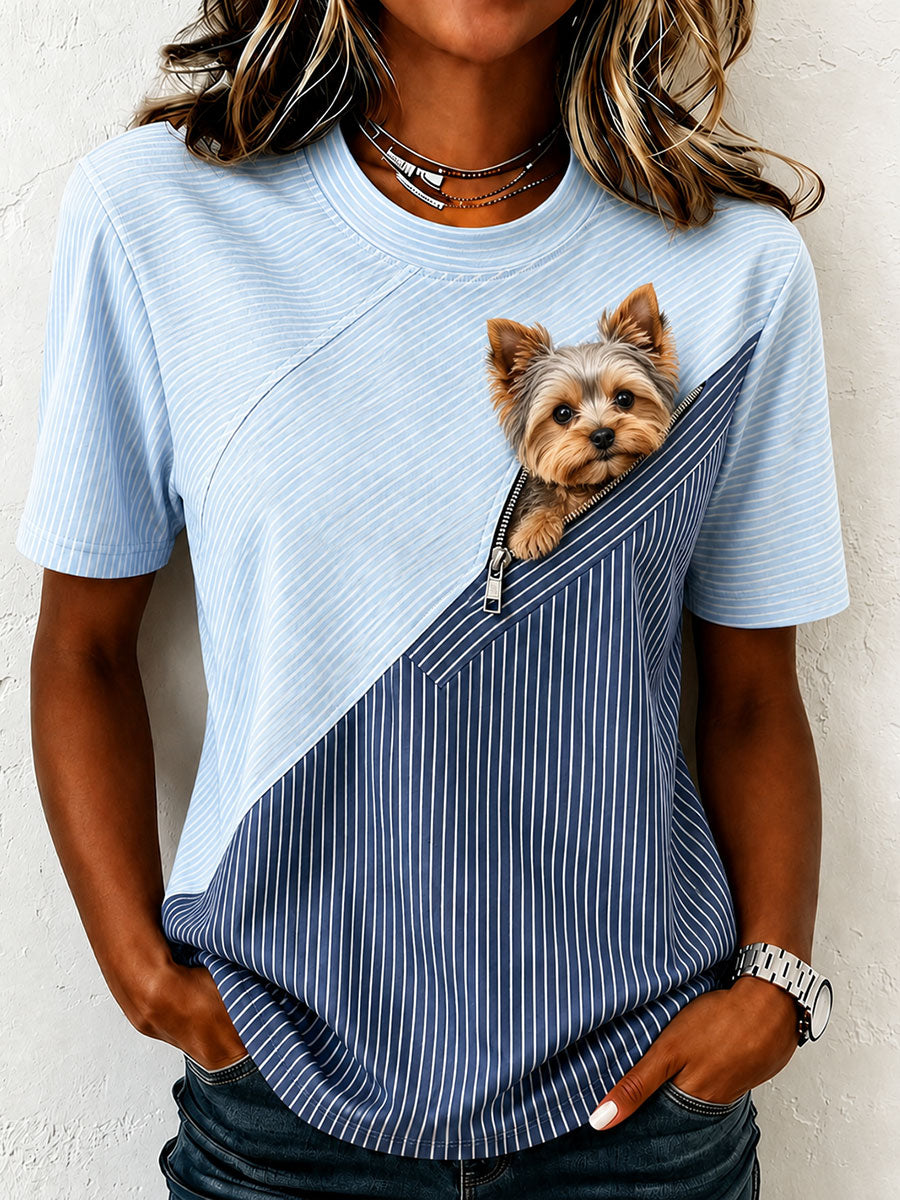 Damska koszulka Fun Yorkshire Terrier