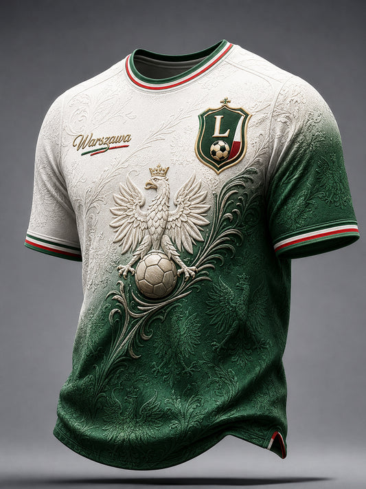 Retro Warszawa Football Club (Polska) Gradient T-Shirt