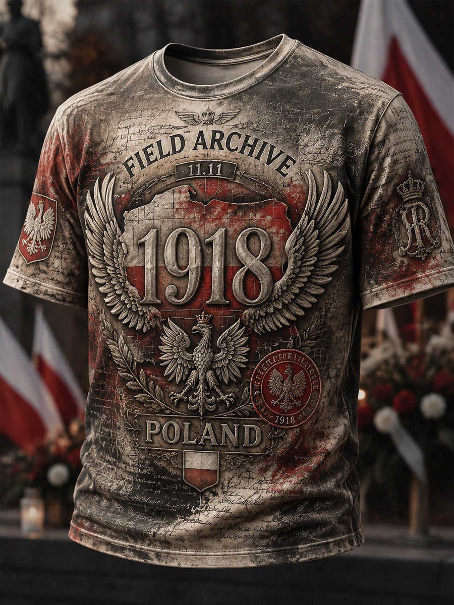 Dumna polska patriotyczna koszulka na co dzień